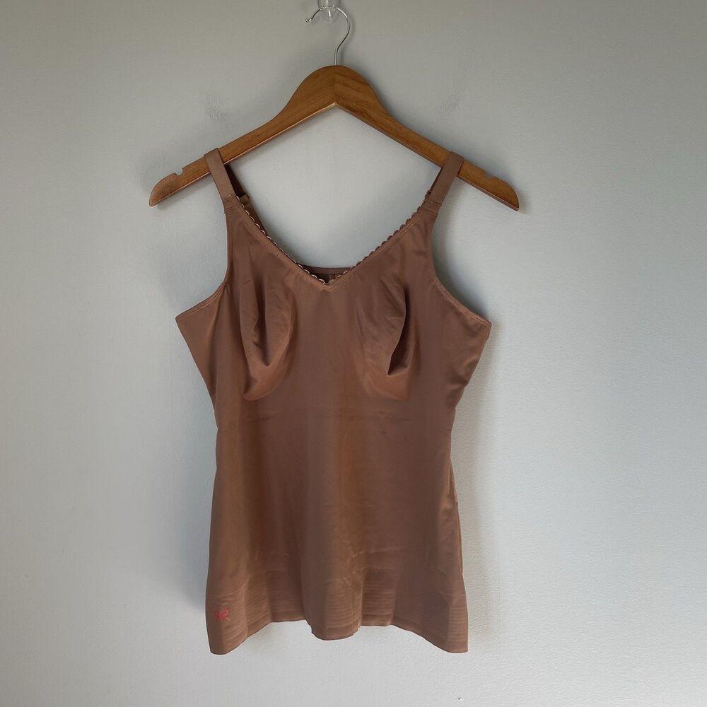 Ruby Ribbon Everyday Shape Camisole Tank Shapewear Brown Women's 40 STY # 1867